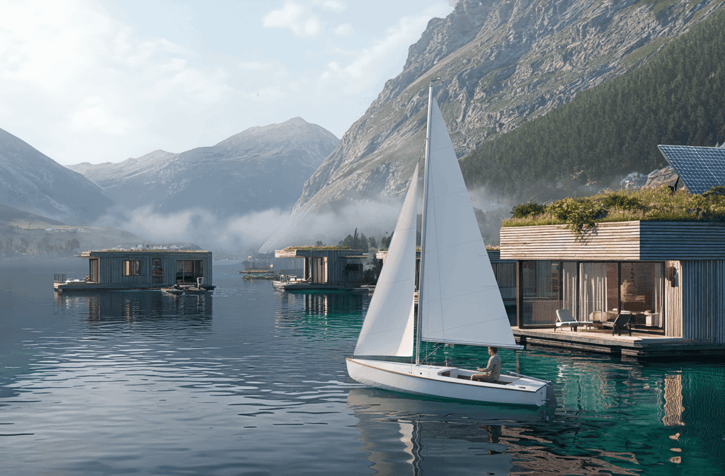 Seava houseboat exterior view